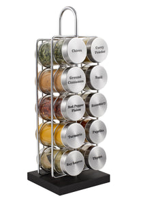 10 Jar Spice Rack with Custom Spices - My Spice Racks