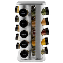 Load image into Gallery viewer, 20 Jar Stainless Steel Spice Rack with Custom Spices - My Spice Racks
