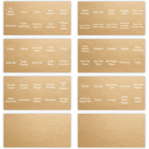 Spice Labels for Black Caps - My Spice Racks